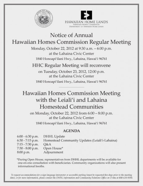 Community Meeting Flier