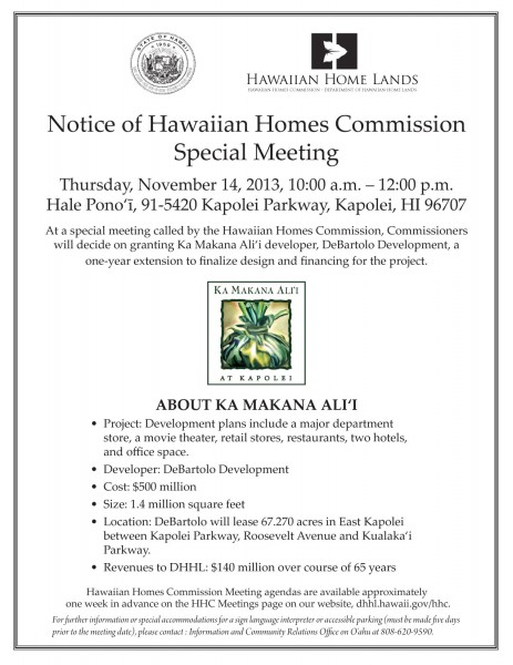 HHC Special Meeting
