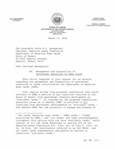 AG Opinion Geothermal