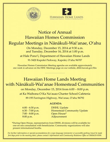 NanakuliWaianae Mtg Flyer Dec 2014