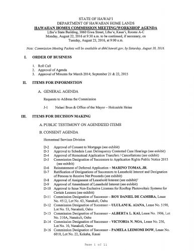 HHC Kauai Agenda pic